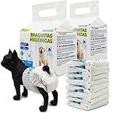 BPS 16 Stück Einweg-Windeln für Hunde, Gesundheit, Haustiere, Weiblich, Welpe, super saugfähig, hygienisch, 5 Größen (XL) BPS-2185 x 2