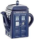 Doctor Who DR182 Teekanne Tardis aus Keramik, Mehrfarbig, 2