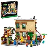 LEGO Ideas 123 Bausatz Sesamstraße 21324, tolles Bau- und Schaumodell für Erwachsene mit Elmo, Keksmonster, Oscar The Grouch, Bert, Ernie und Big Bird, New 2021 (1.367 Teile)