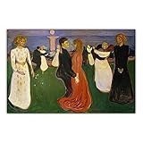 Leinwanddrucke 'Dance Of Life' - Edvard Munch Leinwand Wandkunst Wohnzimmer Dekoration Bild 50x75cm R