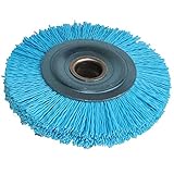 Polierbürste,Nylon BüRste 1 stück 4 zoll Nylonrad Schleifscheibe gebürstet Rundpolierbürste Holz Entgraten (Color : Grit 240)