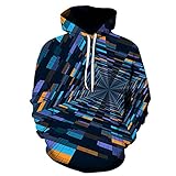 XDJSD Herren Pullover Herren Hoodie Große Größe Sweatshirt Paar Pullover Mode Print Pullover Langarm T-Shirt Basis S