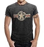 T-Shirt für den US-Army Fan im Washed Jeans Look USAF L