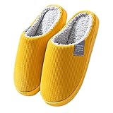 Uninevp Herren Hausschuhe Winter Pantoffeln Memory Foam Anti Rutsch Pantoffeln Hüttenschuhe Plüsch Warme Slippers Hausschuhe Haushalt Männer Drinnen Geschenk Für MännerRYTEJFES