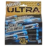 Nerf Ultra Sonic Screamers 20er Dart Nachfüllpack, die Darts fliegen pfeifend durch die Luft, nur mit Nerf Ultra Blastern kompatib