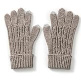 dxjsf Handschuhe Touchscreenhandschuhe Damen Winter Verdickte Wärme Radfahren und Fahren Kältefest Fünf-Finger-Strickhandschuhe Winter warme Handschuhe (Color : A)