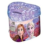 Theonoi Kinder - Spardose / Sparbuchse / Schatzkiste / Sparschwein Dose / Box aus Metall - wählbar: Frozen -Sofia - Pony - Paw Patrol -Princess - Masha - Geschenk für Mädchen (Frozen rund2)