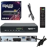 HD-LINE 410 Sat Receiver - Satelliten Digitaler Receiver- DVB-S / DVB-S2 - Full HD 1080p Digital Satellit für TV (HDTV, HDMI , USB ,Scart) +HDMI Kabel [Vorprogrammiert für Astra,Hotbird und Türksat]