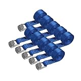 Zurrgurt Spanngurt Befestigungsgurt - BLAU - 2,5m 4m 6m - verschiedene Stückzahlen, belastbar bis 250 kg DIN EN 12195-2, 10er Pack 2,5 cm x 2,5