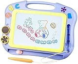 Magnetische Maltafel Zaubertafeln für Kinder, Magnettafel Zaubermaltafel Zeichentafel Reisegröße-Bunt Löschbar Zeichenbrett Lernspielzeug für Kinder Geschenk 3 4 5 Jahre alt (Blau)