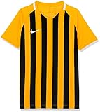 Nike Kinder Striped Division III Jersey SS Trikot, Mehrfarbig (university gold/Black/White), S