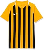 Nike Kinder Striped Division III Jersey SS Trikot, Mehrfarbig (university gold/Black/White), S