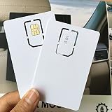 AHongem (5-Piece beschreibbares programmierbar blanko SIM Usim Karte 4-G LTE WCDMA GSM Nano Micro-SIM-Karte 2 FF 3 FF 4 FF für Telecom Op