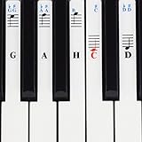 Klavier Aufkleber für 49/61 / 76/88 Key Keyboards – Transparent und abnehmb