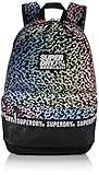 Superdry Damen Repeat Series Montana Rucksack Schwarz (Ombre Leopard)