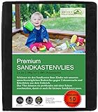 Sandkastenvlies 2x2 m mit 10 Erdankern - Unkrautvlies für den Kinder Sandkasten - Sandkastenunterlage wasserdurchlässig reißfeste Sandkastenfolie umweltverträg