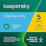 Kaspersky Total Security 2022 Upgrade | 5 Geräte | 1 Jahr | PC/Mac/Mobile | Aktivierungscode per E