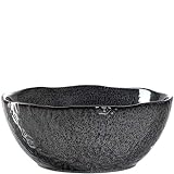 Leonardo Matera Keramik-Schalen, 2-er Set, spülmaschinengeeignete Salat-Schüsseln, 2 runde Schalen aus Steingut, grau, Ø 23,5 cm, 2600 ml, 018584