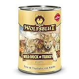 Wolfsblut | Wild Duck Puppy & Turkey| 6 x 395 g | Ente & Truthahn | Nassfutter | Hundefutter | G