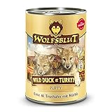 Wolfsblut | Wild Duck Puppy & Turkey| 6 x 395 g | Ente & Truthahn | Nassfutter | Hundefutter | G