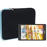 Slabo Tablet Tasche Schutzhülle für Archos 80 Oxygen Hülle Etui Case Phablet aus Neopren – TÜRKIS/SCHWARZ