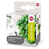 Emsa 515351 9-teiliges Bewässerungsset für Kräutertopf Fresh Herbs, 6 Dochte, 3 Dochthalter, Fresh Herb