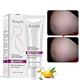 Coseyil Dehnungsstreifen Creme Narbencreme 40g Mango Stretch Marks Cream Dehnungsstreifen Behandlung Mutterschaft Straffende Körp