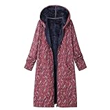 HHOP Lange Weste Damen winterparka Damen Steppjacke damenmantel Pullover mit perlen warme Jacke Damen attentif Winterjacke Teddy jacken für Damen Daunenweste D