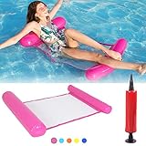 SenluKit Aufblasbares Schwimmbett, Wasser-Hängematte 4-in-1Loungesessel Pool Lounge luftmatratze Pool aufblasbare hängematte Pool aufblasbare hängematte für Erw