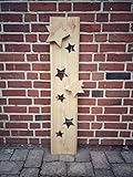 Holzbrett mit Sternen, Willkommensschild Haustür, Weihnachtsdekoration für den Eingang, Brett mit Sternen, Willkommensbrett mit S