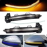 2 x LED Blinker Spiegelblinker Blinkleuchte Dynamische Laufblinker Seitenblinker A4 S4 B9 A5 S5 RS4 RS5 (Blau-Gelb)