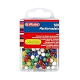 Herlitz 8770356 Markiernadel 17 x 6 mm Kopf, 100er Box