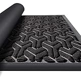 PureJoy Schmutzfangmatte Fußmatte 60x90cm Gummi Rutschfester Matte zu Haustür Waschbar Fussmatte für Niedriger Eingangsteppich für Innen und Auß