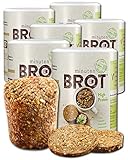 Minutenbrot Eiweißbrot Backmischung 2880g mit 25% Protein - für 36 x 140g = 5040g Brot - Schnell - NUR 3,2g Kohlenhydrate - Vegan - für Paleo, Low Carb Diät & Muskelaufbau - Brotbackmischung im G