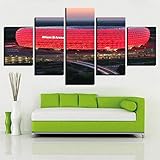 UYEDSR 5 Stück Leinwandmalerei Leinwand Malerei Bayern München Allianz Arena Group Sportanpassung wanddekor Design Wand Poster Home W