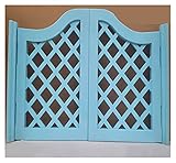 GuoWei ländliche Lamellentür Schwingtür Trennwand Bar Restaurant Eingang Salon Terrasse Innen Badezimmer Verwendung inklusive Scharniere Massivholz gefertig