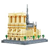 BGOOD Bausteine Notre Dame de Paris Architektur Bauset, 4018 Klemmbausteine Frankreich Architektur 3D Nano Micro Blocks Bauspielzeug für Kinder und Erwachsene, Nicht kompatibles Leg