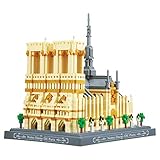 BGOOD Bausteine Notre Dame de Paris Architektur Bauset, 4018 Klemmbausteine Frankreich Architektur 3D Nano Micro Blocks Bauspielzeug für Kinder und Erwachsene, Nicht kompatibles Leg