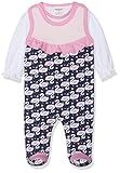Schnizler Baby - Mädchen Strampler-set Interlock 2-teilig Schwäne Strampler, Blau (Marine 11), (Herstellergröße: 68) (2er Pack)