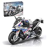 Bybo Technik Motorrad für BMW SR1000 RR Supermotorrad, 1:6 Technik Rennen Motorrad Modell, 819 Klemmbausteine Kompatibel mit Lego T