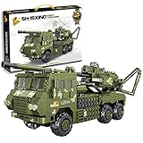 YUGE Technik Militär Panzerwagen Bausteine, 987 Teile Militär LKW Modellbausatz Kompatibel mit Lego Technik