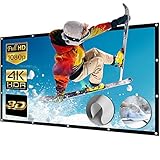 Beamer Leinwand Groß 150 Inch 16:9 Portable Leinwand für Beamer Unterstützung Projektion waschbar Projector Screen für HD Full HD Heimkino 3D oder 4K Outdoor Leinwand 332x187