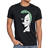 style3 Zoro - One Eye Herren T-Shirt, Größe:M;Farbe:Schw