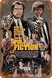 Cimily Pulp Fiction Poster Vintage Blechschilder Zinn Poster Retro Metallschild Plaque Art Wanddekoration 8 × 12 Z