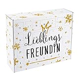 Herz & Heim® Adventskalender zum Befüllen für Ihren Lieblingsmenschen wie Ihre Schwester, Beste Freundin, Bruder oder M