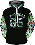 WRZWYM Europa und die Vereinigten Staaten tropischen Hölzern Digitaldruck Paar Modelle Größe Pullover lose dünne Sportjacke XXXL