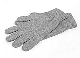 iMongol - Pure Kaschmir-Handschuhe für Damen, volle Finger, Fäustlinge, warme Wolle, hellgrau, 85