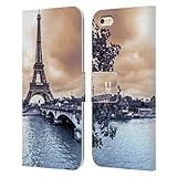 Head Case Designs Paris Skylines Der Städte Leder Brieftaschen Handyhülle Hülle Huelle und Passende Designer Hintergrundbilder kompatibel mit Apple iPhone 6 Plus/iPhone 6