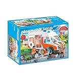 Playmobil City Life 70049 Rettungswagen mit Licht und Sound, Ab 4 Jahren, Bunt, 12.5 x 24.8 x 34.8