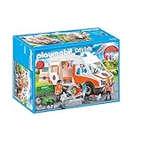 Playmobil City Life 70049 Rettungswagen mit Licht und Sound, Ab 4 Jahren, Bunt, 12.5 x 24.8 x 34.8